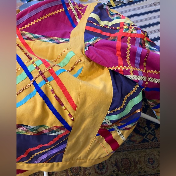 Colorful Women's Jacket with Button Detail - Picture 6 of 6